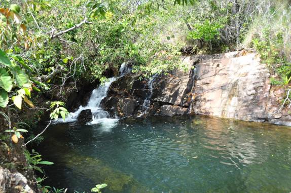 Cachoeira do Pulo, na Chapada dos Guimarães, em Mato Grosso